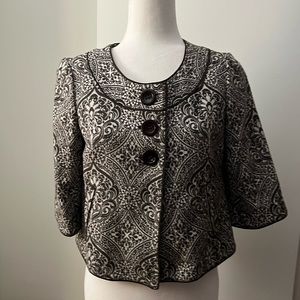 Ann Taylor Brown and Cream Swirl Design Size 4P